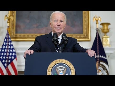 Watch Live: President Joe Biden delivers remarks on Hamas attack on Israel