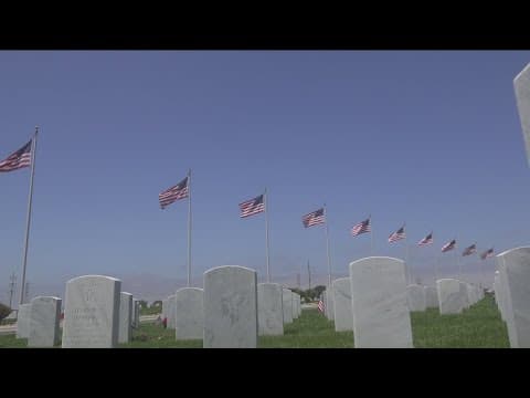 Man decommissions, repurposes flags at Miramar National Cemetery