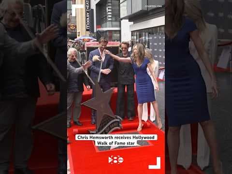 Chris Hemsworth receives Hollywood Walk of Fame star