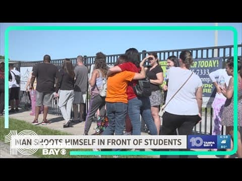 Man shoots, kills himself in front of middle school students in Tampa