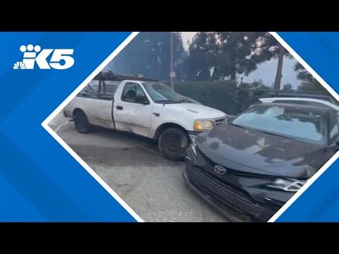 Los Angeles County residents fleeing 'out of control' wildfires abandon cars on I-5