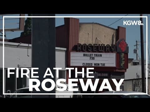 Fire guts historic Roseway Theater in Northeast Portland