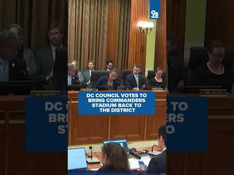 Watch DC Council vote to bring the Washington Commanders back to the District