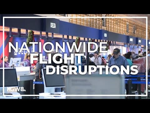 Winter weather disrupts flights nationwide