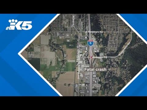 Fatal 3-car crash in Mount Vernon closes I-5 southbound for hours overnight