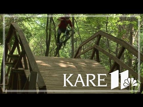 Mountain bike 'playground' fills a hole in the metro