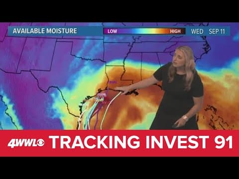 Saturday 10 PM Tropical Update: Invest 91-L could bring impacts to Louisiana midweek