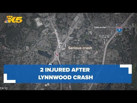 Two people hospitalized after multi-car collision in Lynnwood