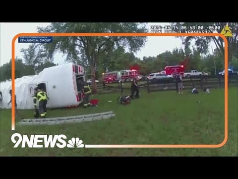 Body Camera Shows Moments After Florida Bus Crash That Killed 8