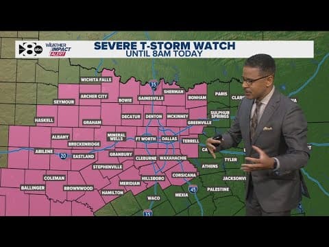 DFW Weather: Storms move into DFW Thursday morning