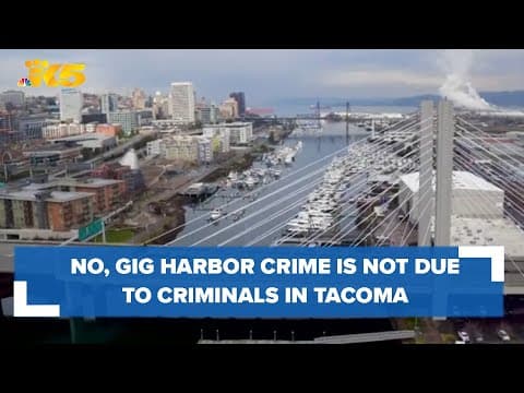 No, crime happening in Gig Harbor is not due to criminals from Tacoma
