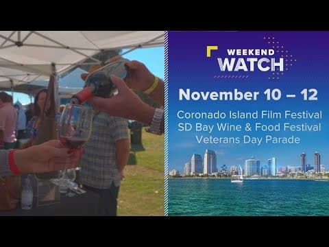 Weekend Watch November 10 - 12 | Things to do in San Diego