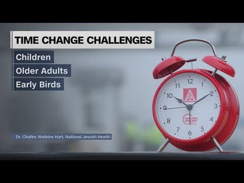 Health tips to manage this weekend's time change