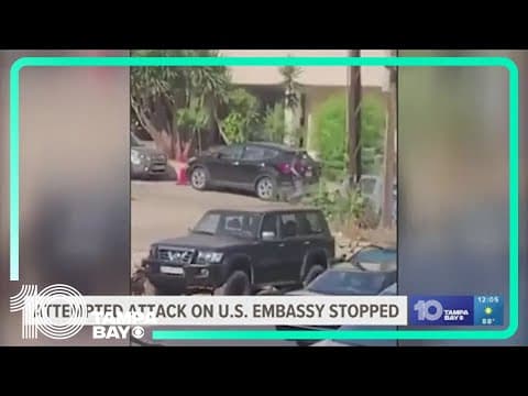 Gunman shot and captured after firing at Embassy in Lebanon