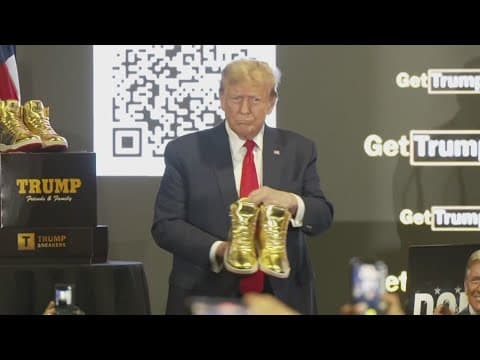 Former President Donald Trump releases new sneaker after court ruling orders him to pay $355 million