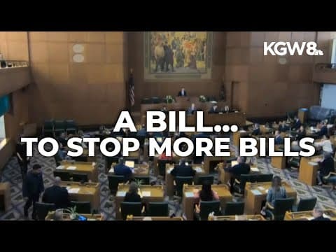 Oregon lawmakers introduce a bill to limit amount of bills lawmakers can introduce