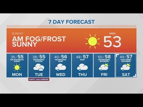 Morning fog, sunny | KING 5