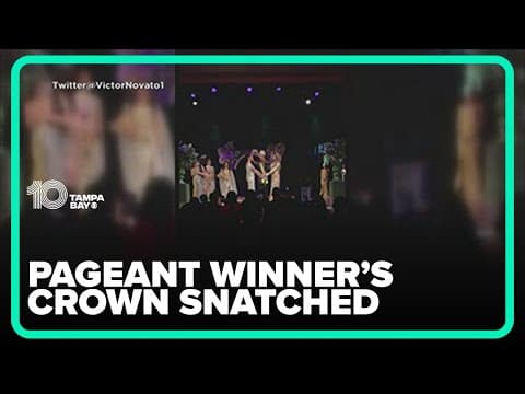 Man snatches crown from pageant winner's head in Brazil