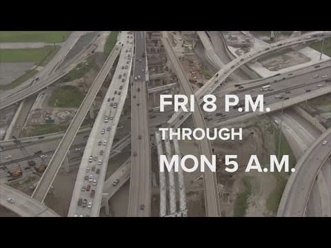 Head up! Here are the major road closures happening around Houston this weekend