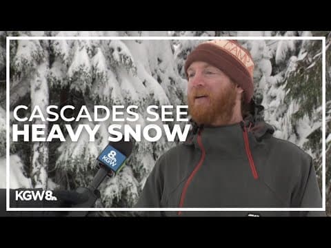 Winter storm brings snow to the Oregon Cascades, just in time for ski season