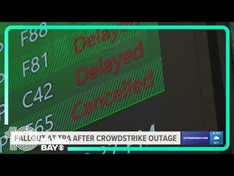 Flight operations resume at Tampa International Airport amid global tech outage