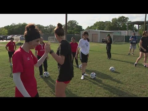 Afghan women’s soccer team holds first U.S. practice in Houston after fleeing from the Taliban