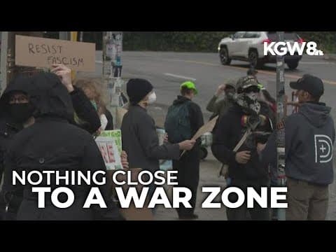 Portland city councilor, former Trump supporter check out 'nonviolent' protesters at ICE facility