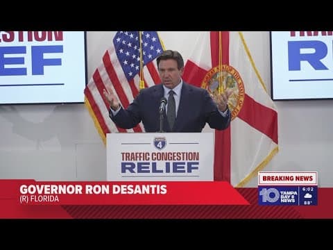 Governor Ron DeSantis, FDOT announce I-4 expansion in Hillsborough County