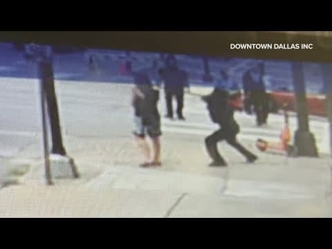 Coworker reacts to victim attacked in downtown Dallas