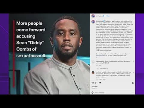 Houston attorney Tony Buzbee announces 2 new cases against Diddy