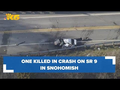 1 killed in 3-car crash on SR 9 in Snohomish
