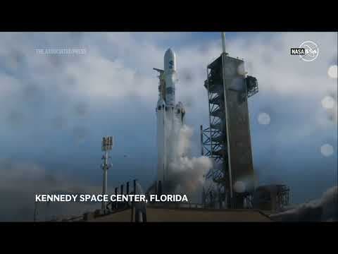 NASA launches powerful weather satellite on Falcon Heavy rocket