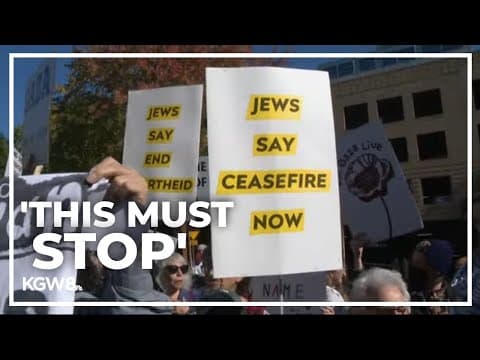 Hundreds attend rally for Gaza in Northeast Portland calling out Oregon lawmakers