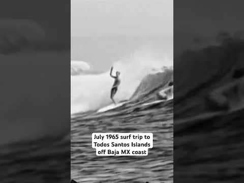 Surfing Todos Santos Islands off Baja Mexico in July 1965 #surfing #throwback
