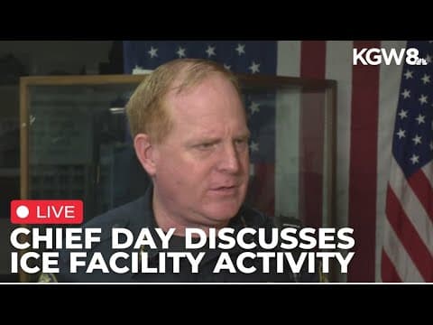 LIVE: Portland police chief addresses activity at ICE facility