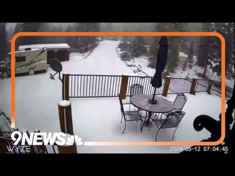 Booming sound of thundersnow captured in Conifer