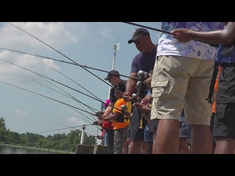 Fishing fun with DC Police and kids
