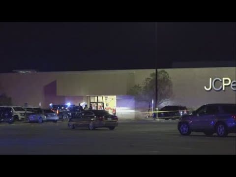 Car crashes into crowded Texas mall