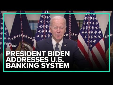 Biden offers reassurance to Americans that 'our banking system is safe': Clip