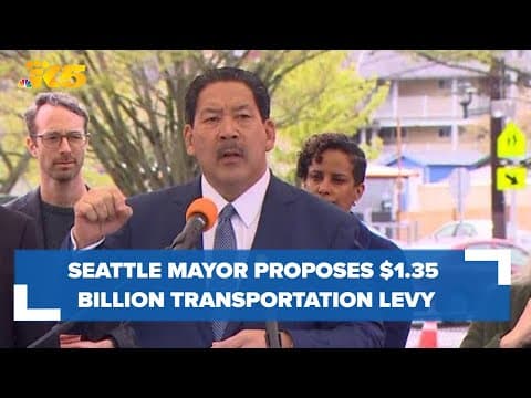 Seattle Mayor Bruce Harrell proposes $1.35 billion transportation levy