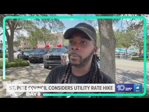 St. Pete city council considers utility rate hike