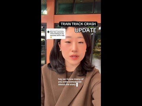 Update on two-car crash into moving train