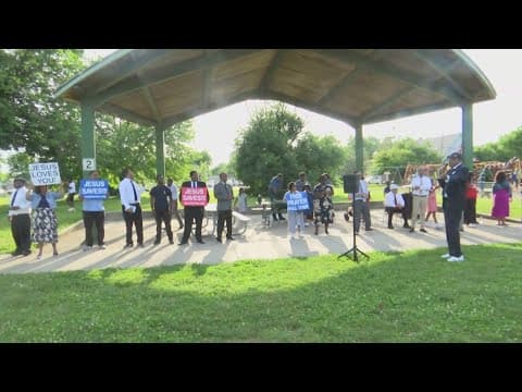 Members of Indy church help bring hope to Haughville Park after shooting