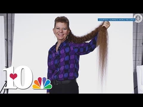 Knoxville woman receives world record for longest mullet