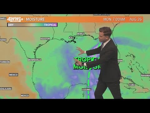 Thursday Noon Tropical Update: Watching tropical moisture in the Gulf