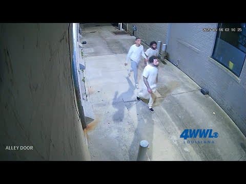 New footage: escaped inmates spotted in downtown New Orleans at 2 a.m.