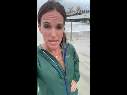 Surf Conditions in Daytona Beach as a result of Imelda