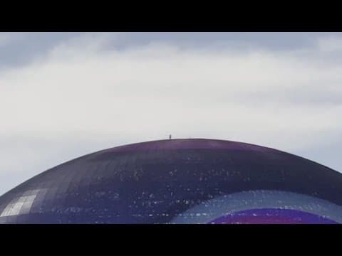 Anti-abortion activist in custody after climbing to top of Las Vegas Sphere