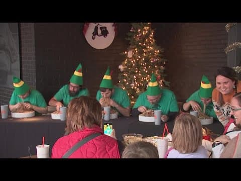Piada holds 'Eat Like An Elf' pasta-eating contest