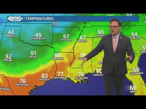 New Orleans Weather: Three cold fronts coming